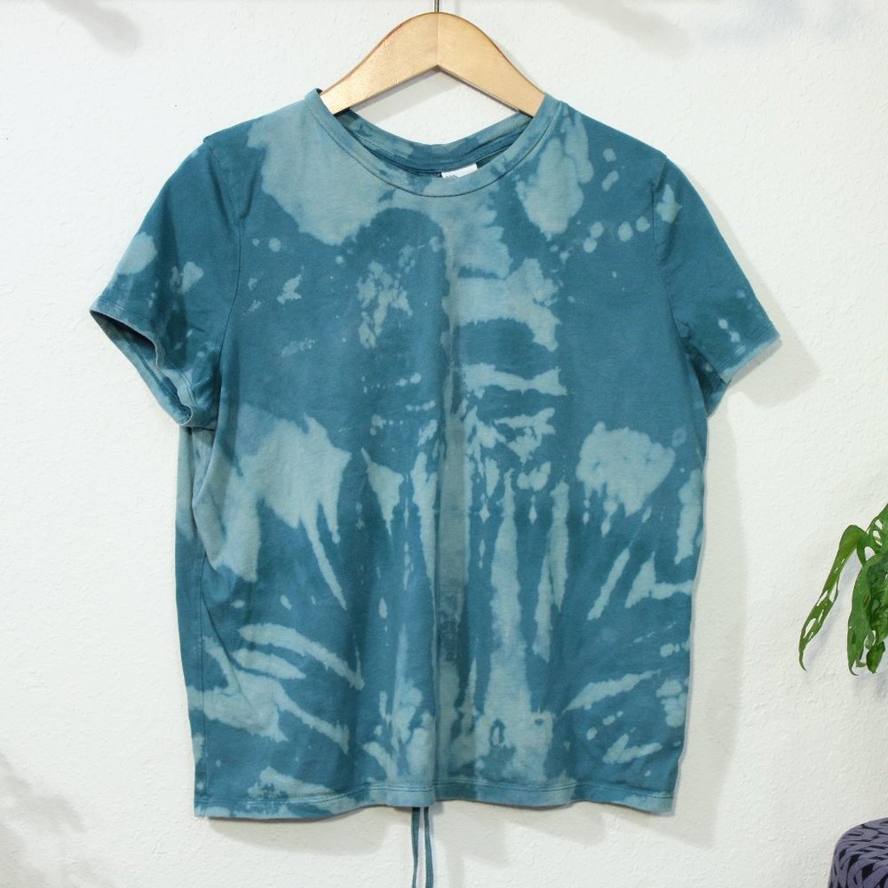 Upcycled XL Teal T Shirt